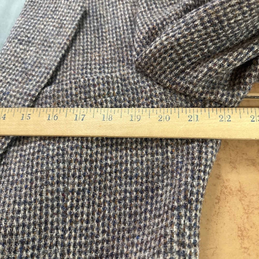 Vintage Harris Tweed Blazer Jacket Mens Sz 42R Multi Color Wool Sport Coat USA - Picture 7 of 13